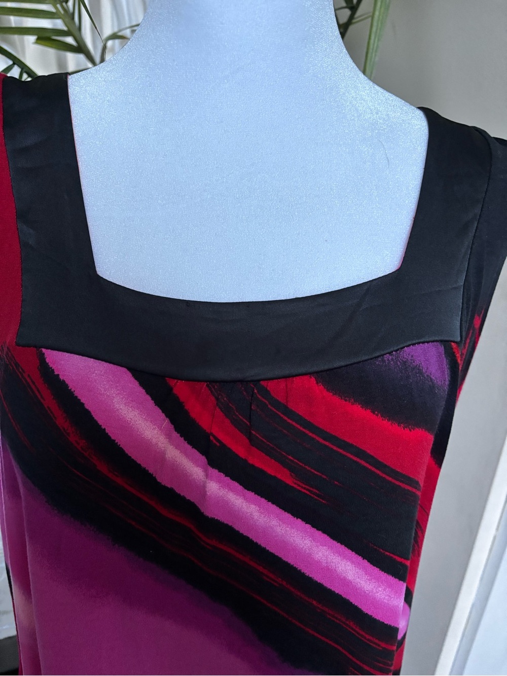NWT Express Abstract Purple, Orange & Black Mini Dress